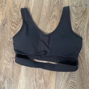Buffbunny Collection Black Sports Bra w/ pads Athletic Activewear Women’s Med